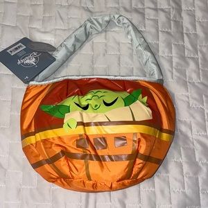 Disney Parks Halloween Grogu Glow In Dark Trick or Treat Bag Reversible